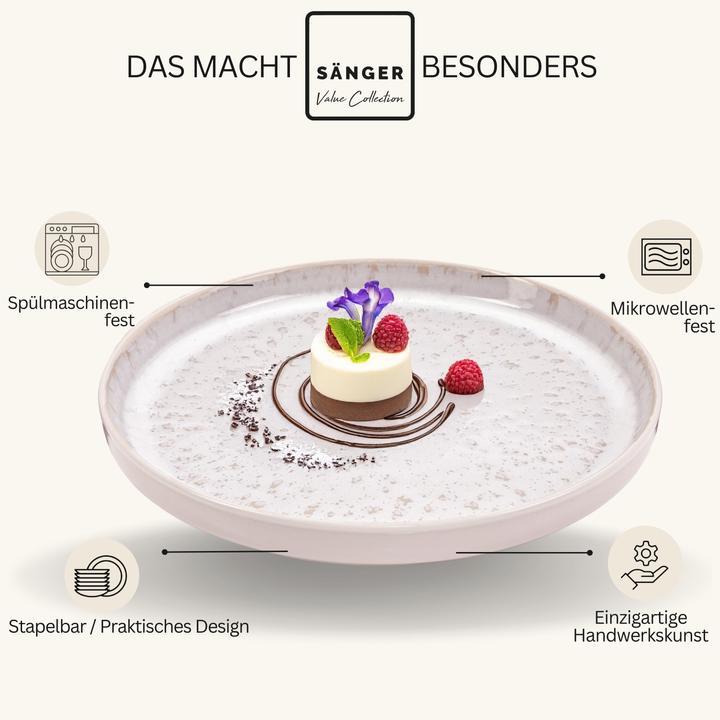 Image du produit Sänger Geschirr Dessertteller Set Key West (6 x, 20.70 cm)