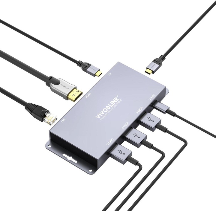 Actual product image Vivolink USB-C HUB for conference (USB-C, 8 Ports)
