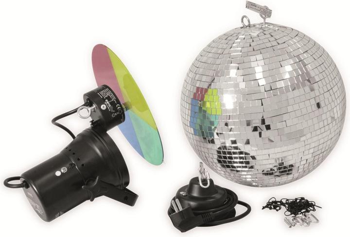Eurolite Mirror ball set 30cm with pinspot (30 cm)