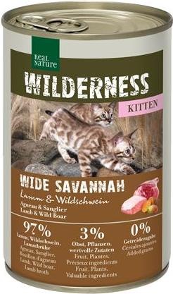 Produktbild Real Nature Wide Savannah Kitten Lamm und Wildschwein (Junior, 400 g)