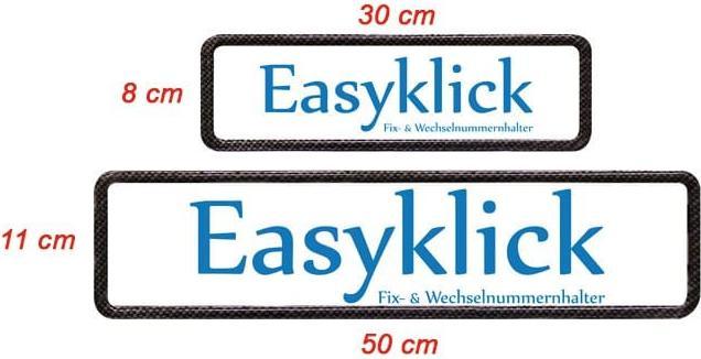 Produktbild Easyklick Kennzeichenhalter (Front + Heck, Langformat)