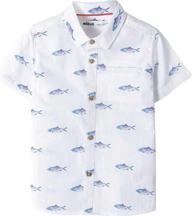 Immagine prodotto Minoti Camicia Stampato Popeline Maniche Corte Ragazzi (98)