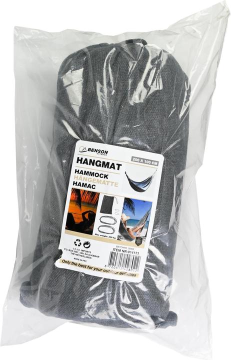 Produktbild Benson Hängematte komplett 200 x 100 cm grau