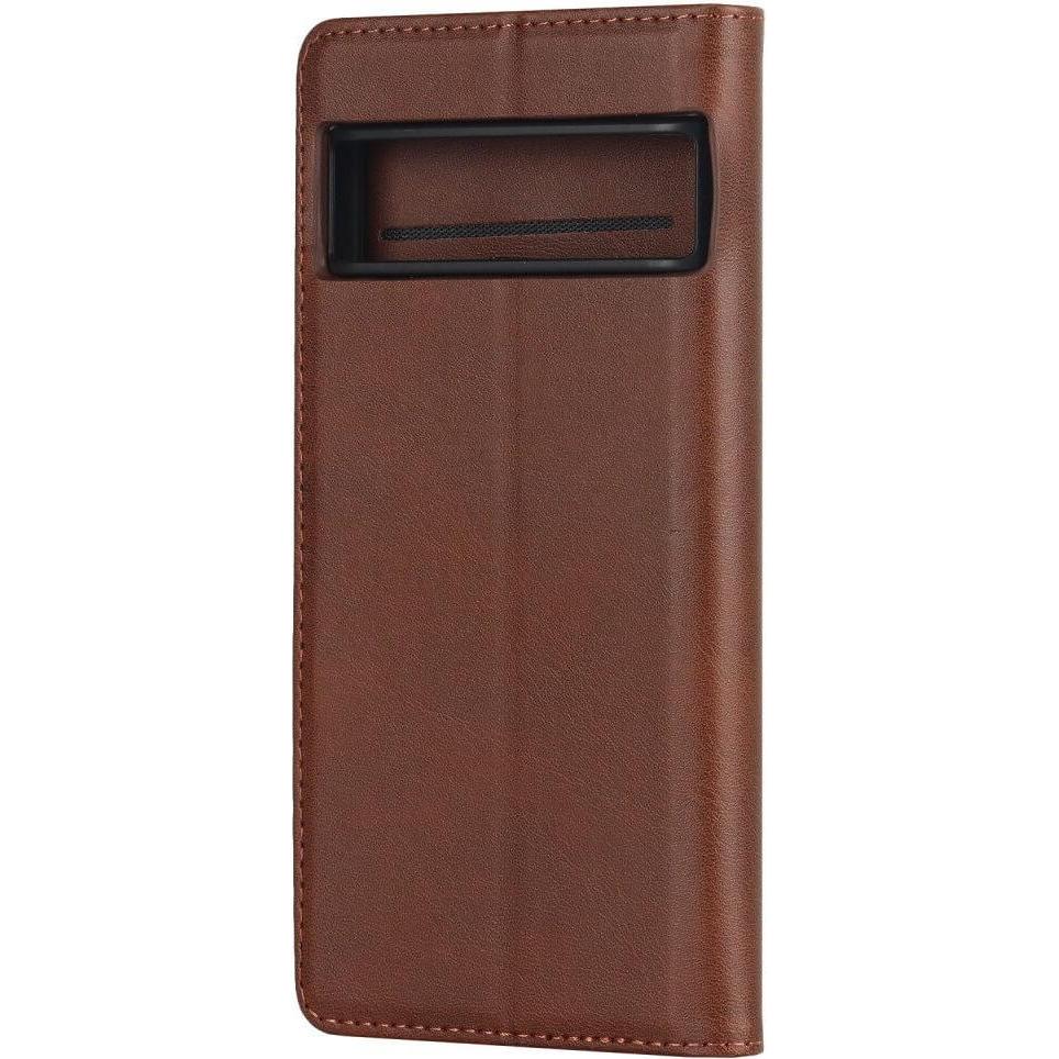 Thumbnail - Cover-Discount Google Pixel 7 - Stand Flip Case Hülle braun (Google Pixel 7), Smartphone Hülle, Braun