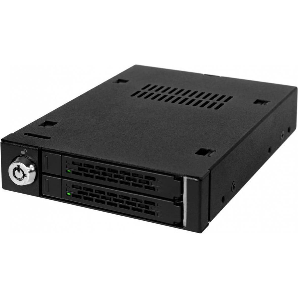 Icy Dock Wechselrahmen 2x 2.5" MB992SK-B, SSD + Festplatte Zubehör