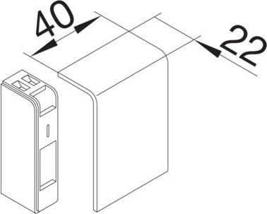 Actual product image Hager End piece