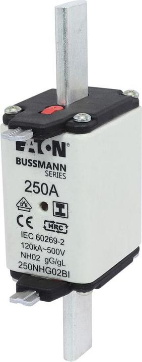Actual product image Eaton 250NHG02BI NH fuse with mechanical fuse indicator Fuse size = D02 500V 3pcs. (250 A)