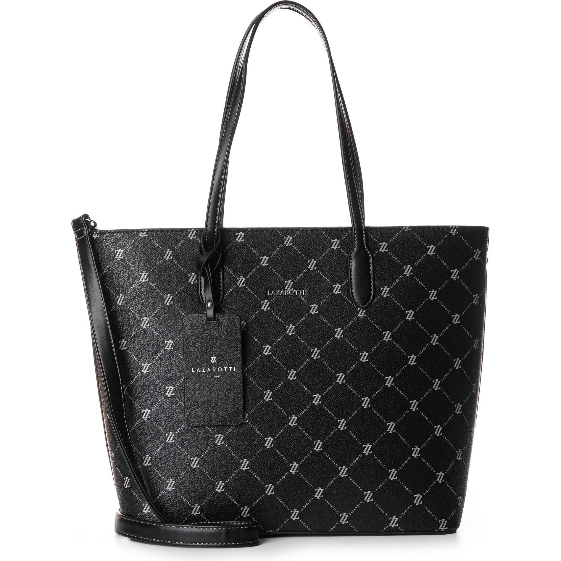 Lazarotti, Einkaufshilfe, Palermo Shopper Tasche 31 cm, Schwarz