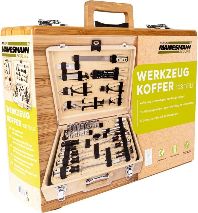 Actual product image Mannesmann Toolbox (108 pieces)