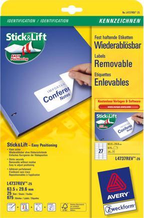 Actual product image Avery Universal Labels