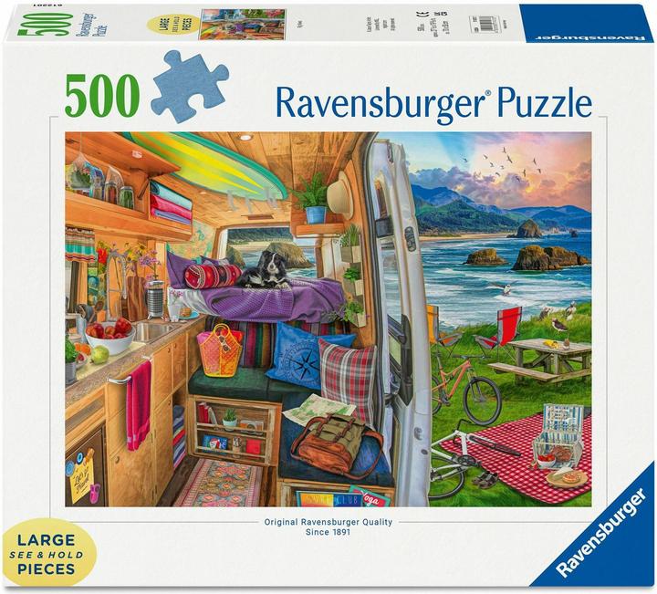 Ravensburger Puzzle Blick aus dem Wohnwagen XXL 500 Teile (500 Teile)