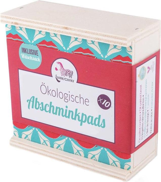 Produktbild Lamazuna Abschminkpads 10 Stück inkl. 1 Säckchen (Reinigungstücher Gesicht)