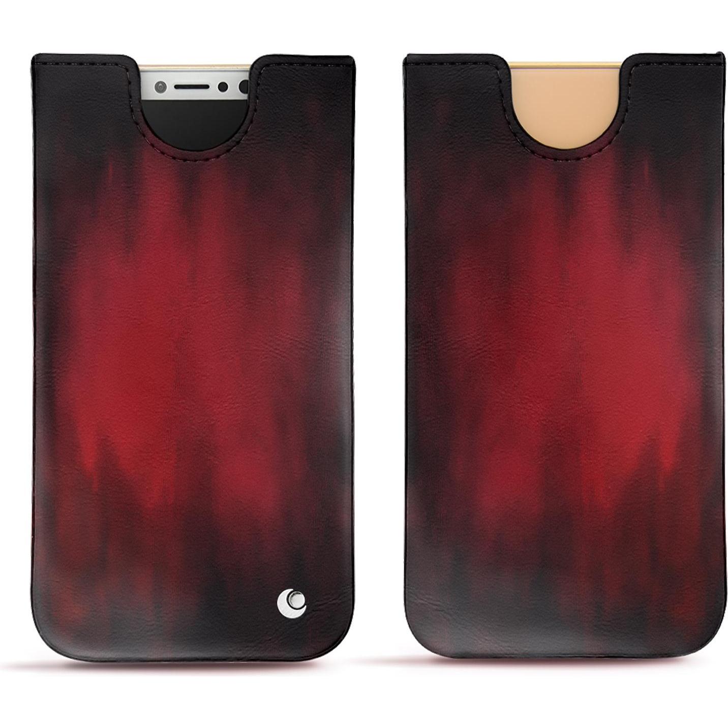 Thumbnail - Noreve Lederschutzhülle (Apple iPhone X), Smartphone Hülle, Rot