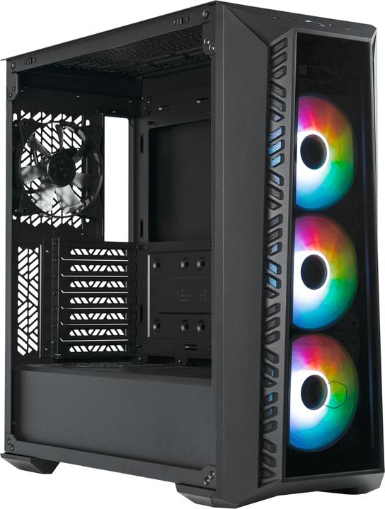 Actual product image Cooler Master MasterBox 520 with glass window black (ATX, Mini-ITX, E-ATX, SSI CEB)