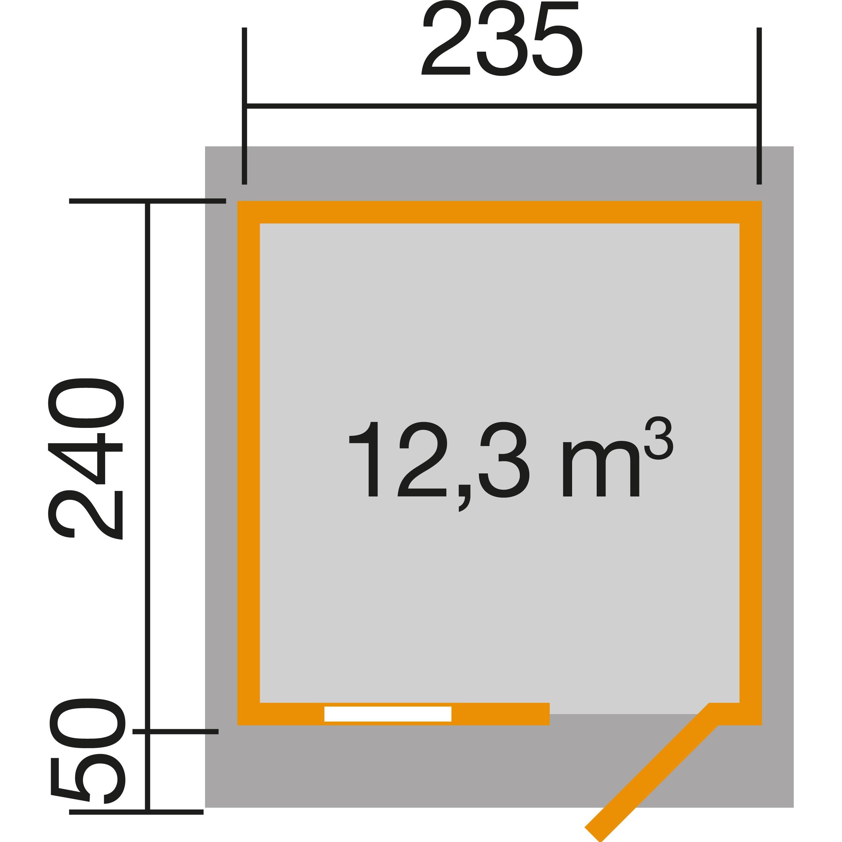 Thumbnail - Weka Holzbau, Gartenhaus + Gartenschrank, 170 Gr.2 mit Fussboden