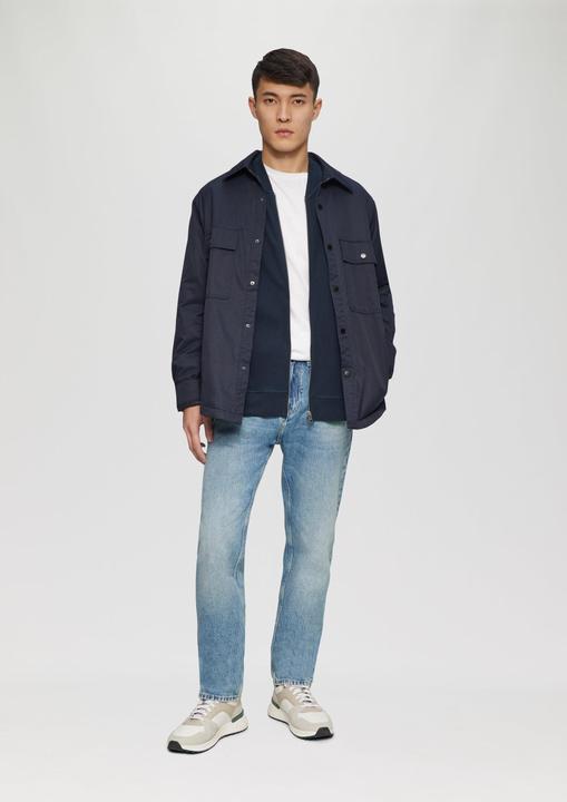 Produktbild s.Oliver Sweatshirt Jacke Sweatshirt-Jacke mit Bomberkragen und Struktur (M)