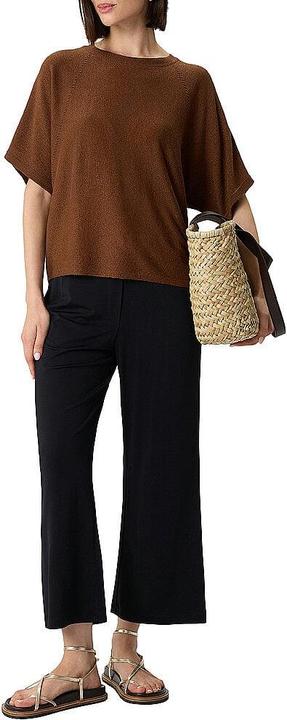 Produktbild Comma Strickpullover Kurzärmeliger Feinstrick-Pullover mit Glitzergarn im Relaxed Fit (M)