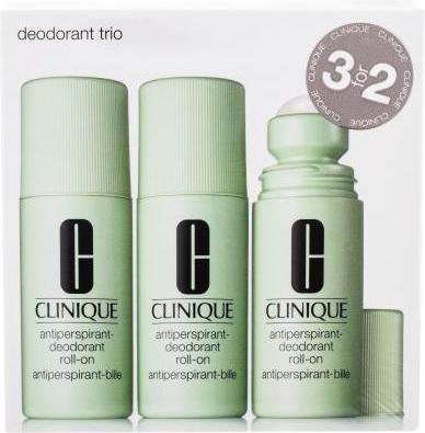 Actual product image Clinique Antiperspirant Deodorant Trio (Roll-on, 225 ml)
