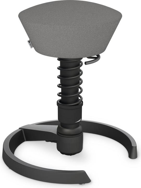 Aeris Bürohocker Swopper Hellgrau/Schwarz, Neu (53 - 66 cm)