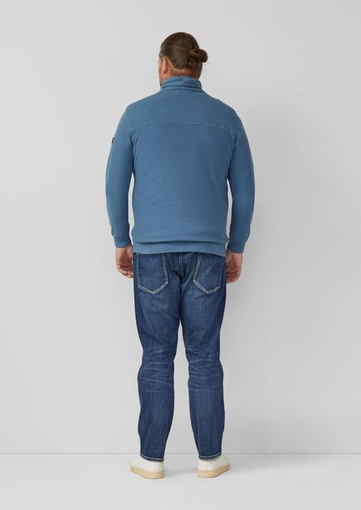 Produktbild s.Oliver Strickpullover Leichter Pullover mit Snood-Kragen und Logo-Detail (4XL)