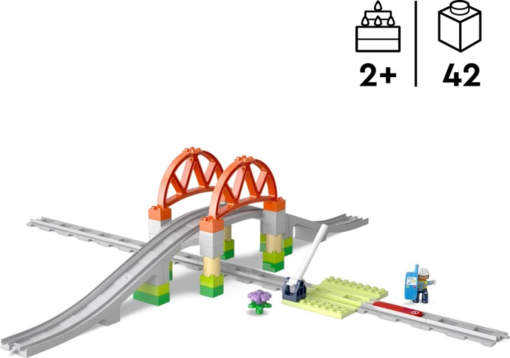 Image du produit LEGO Pont ferroviaire et rails - Kit d'extension (10426)