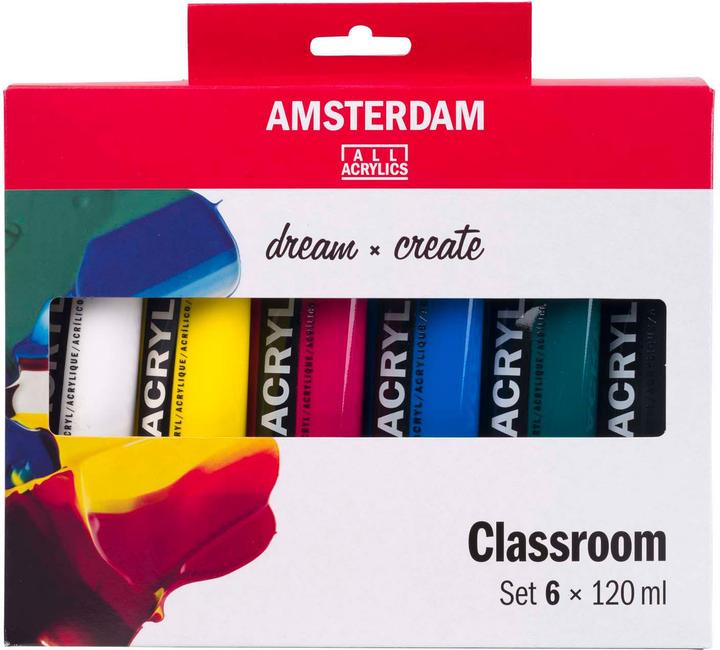 Actual product image Amsterdam Standard Series acrylverf educatie set | 6 x 120 ml (120 ml)