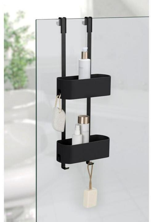 Produktbild Wenko Dusch-Caddy Schwarz/Schwarz matt, Edelstahl (25 x 15.50 x 65 cm)