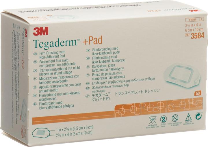 Produktbild 3M Tegaderm + Pad, Wundkissen 2.5 x 6.0cm (50 x)