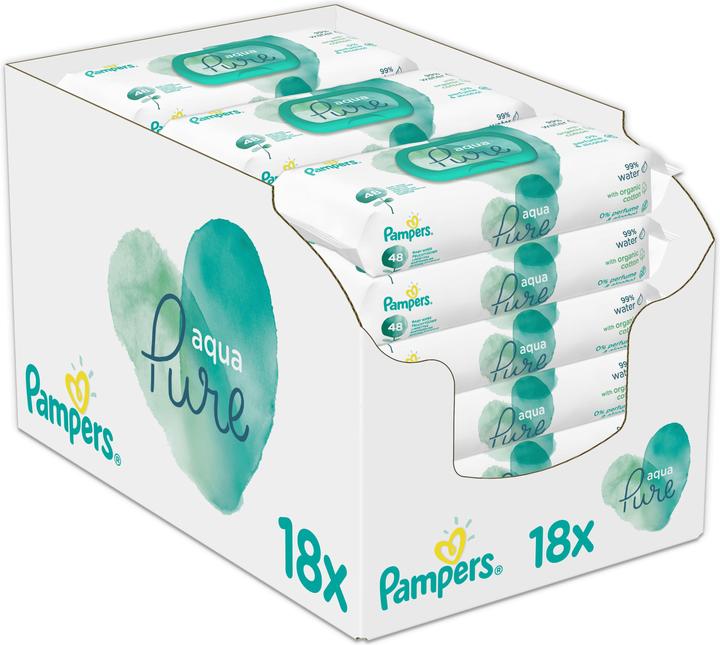 Produktbild Pampers Aqua Pure Feuchttücher (864 Stück)
