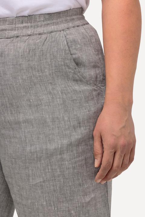 Produktbild Ulla Popken 7/8-Leinenhose, elastischer Bund, natürlich kühl (56)