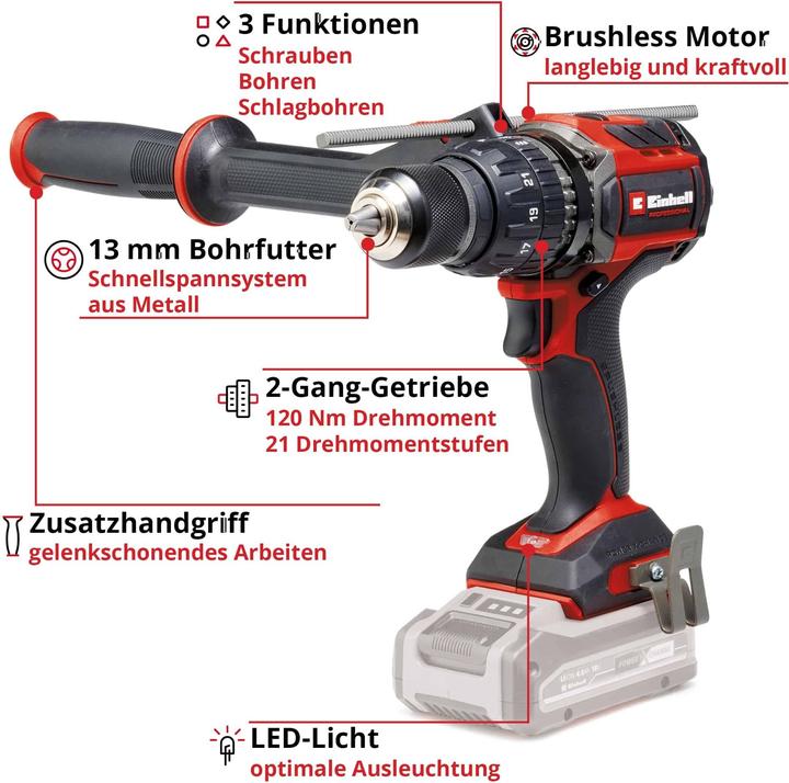 Productafbeelding Einhell Accuklopboormachine TP-CD 18/120 Li-i BL-Solo