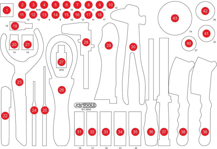 Actual product image KS Tools 811.0043-97