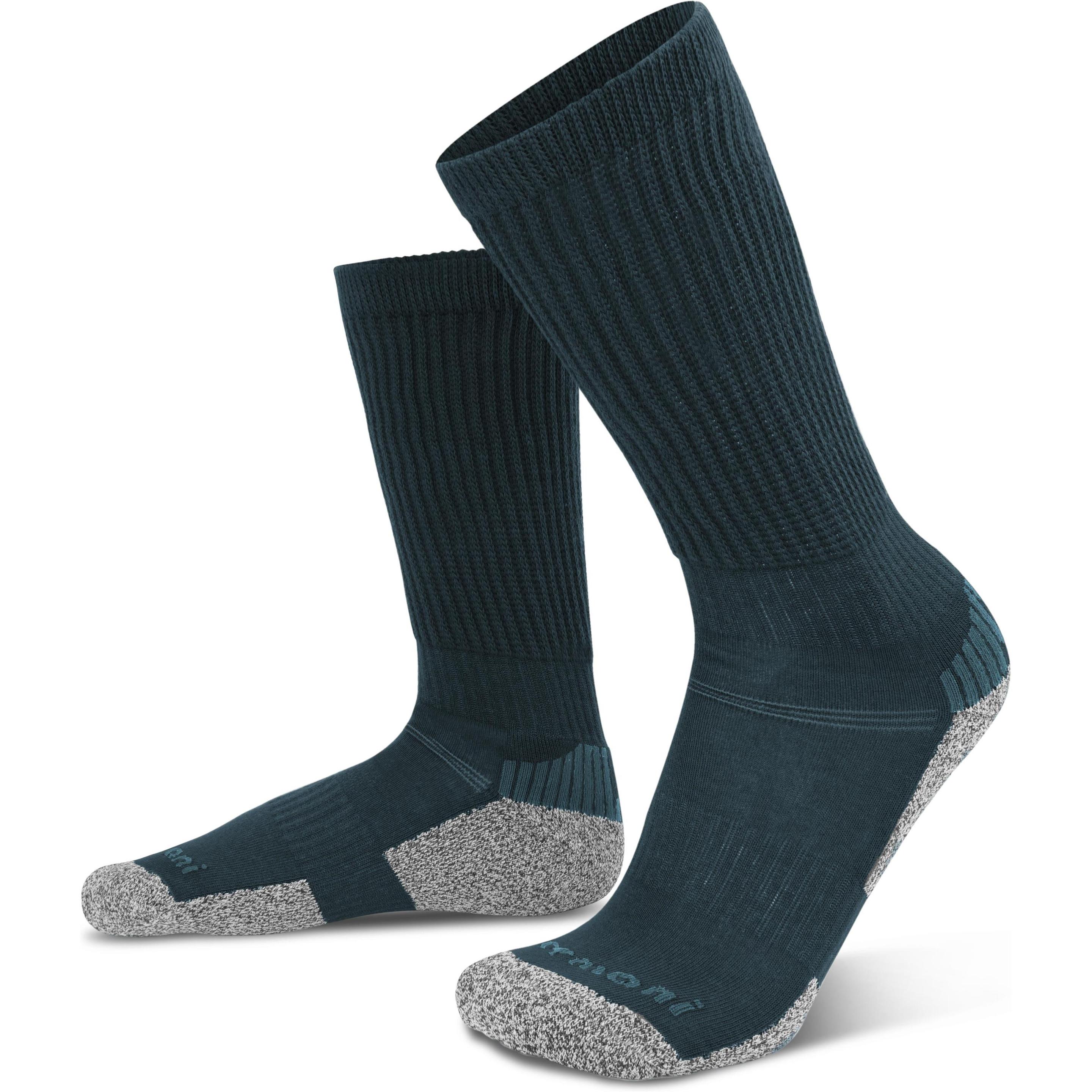 Normani, Herren, Socken, 2 Paar Sport- und Trekkingsocken ohne einschneidenden Bund, Blau, (2er Pack, 47 - 50)