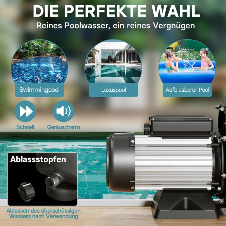 Actual product image Wiltec Pool pump 19200 l/h