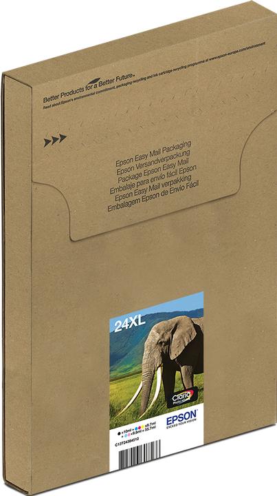 Actual product image Epson Ink Cart/24XL Elphnt BK/CY/MG/YL/LCY/LMG (M, C, Y, FC, LC, LM)