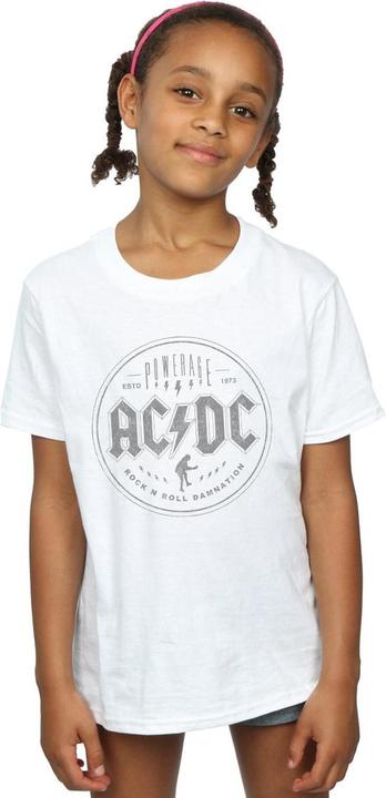 Produktbild AC/DC Mädchen Rock N Roll Damnation TShirt aus schwarzer Baumwolle (140, 146)