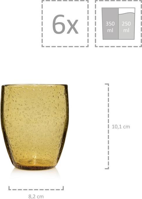 Produktbild Sänger Geschirr Gläserset London Bernstein (0.40 l, 6 x)