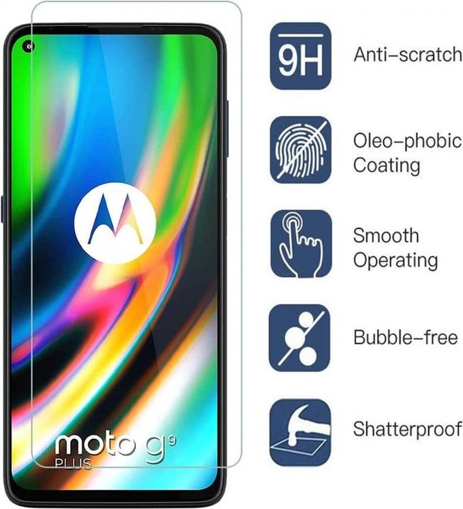 Image du produit Screenguard Motorola Moto G9 Plus Film de protection en verre blindé Case Friendly Design (1 pièce(s), Motorola Moto G9 Plus)