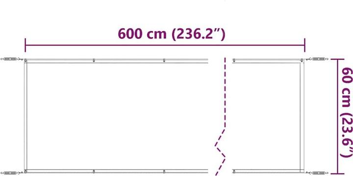 Immagine prodotto vidaXL Senkrechtmarkise (0.60 m)