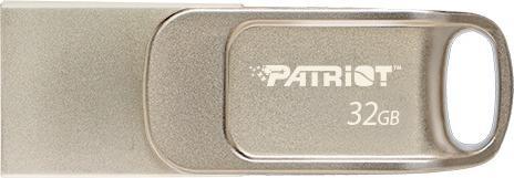 Image du produit Patriot TAB T560/32GB/USB 3.2/USB-A + USB-C/Argent (32 Go, USB-A, USB-C)