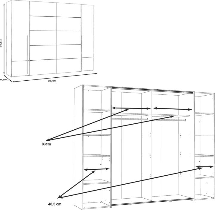 Immagine prodotto Forte Narago (270 x 61,5 x 210 cm)