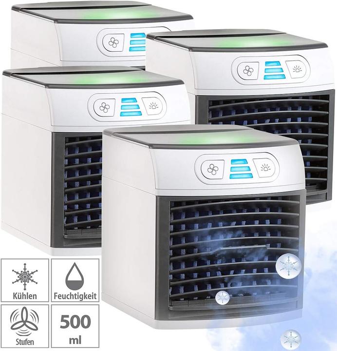 Produktbild Sichler 4er-Set 2in1-Tisch-Luftkühler und -Luftbefeuchter