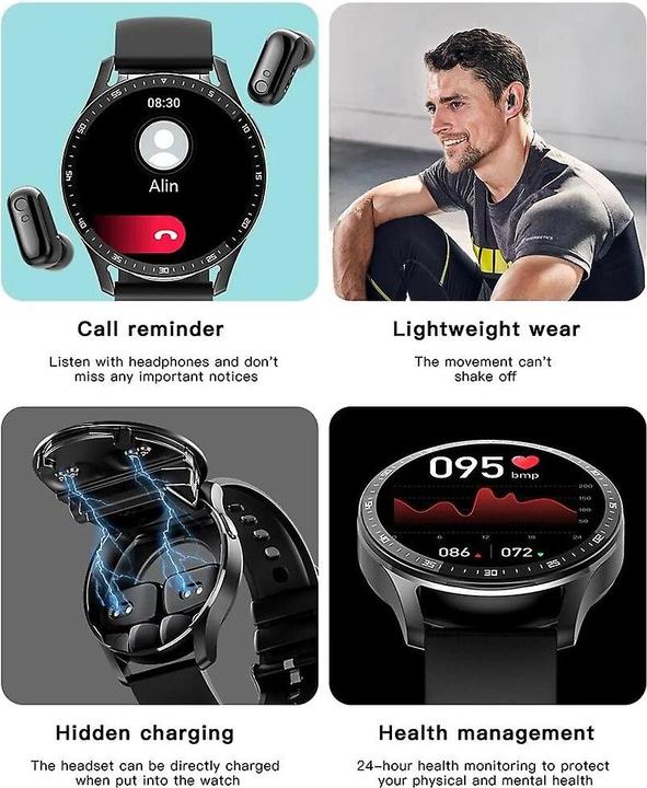 Produktbild Cbx X7 2in1 Smartwatch mit integrierten TWS Earbuds für Android und iOS