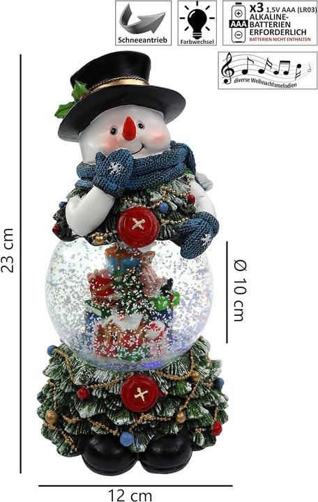 Actual product image Creation Gross Music Box Snow Globe