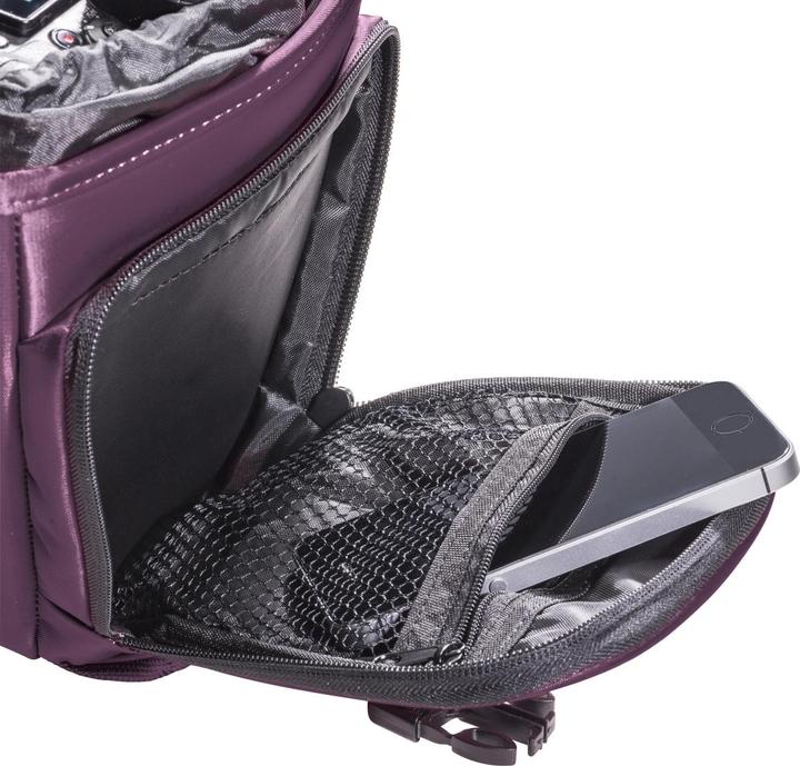 Immagine prodotto mantona Premium Colt Bag viola (Borsa a tracolla per fotocamera, Kamera Bereitschaftstasche)