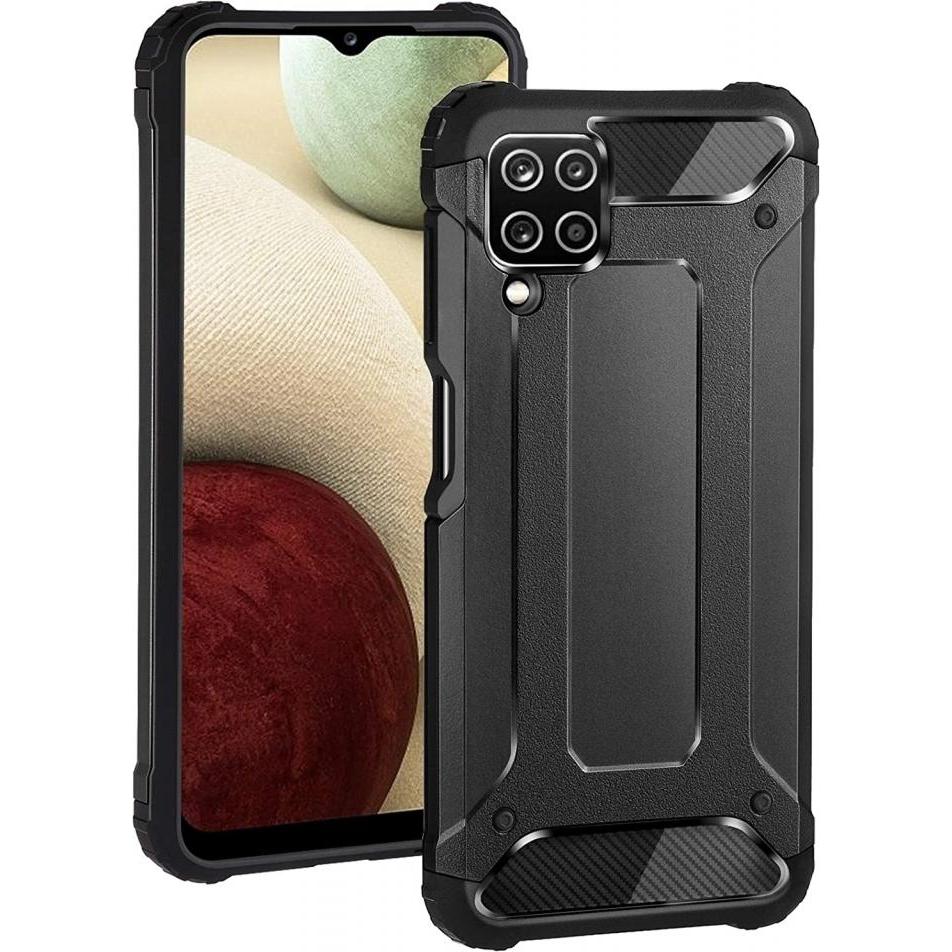 Thumbnail - Screenguard AdventureCase Samsung Galaxy A12 Hybrid Hülle (Samsung Galaxy A12), Smartphone Hülle, Schwarz