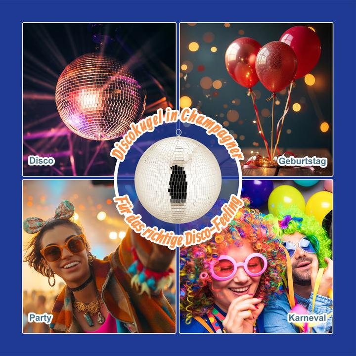 Immagine prodotto Relaxdays Discokugel Ø 30 cm (30 cm)