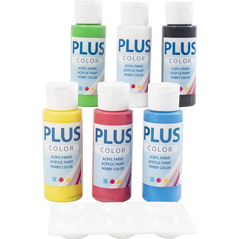 Plus Color, Colore + Vernice per fai da te, Craft Paint (60 ml)