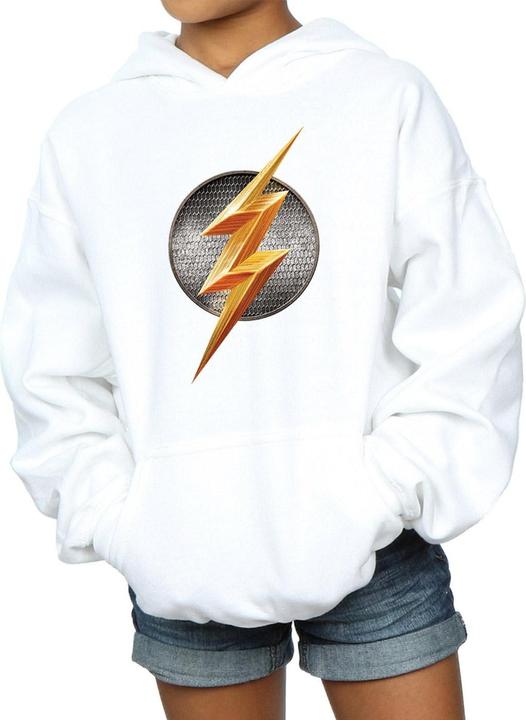 Immagine prodotto Justice League Movie Flash Emblem Felpa con Cappuccio Ragazze (140, 146)