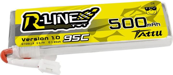 Produktbild Tattu RC-Akku LiPo 500 mAh 3.7 V 95C R-Line (3.70 V, 500 mAh)